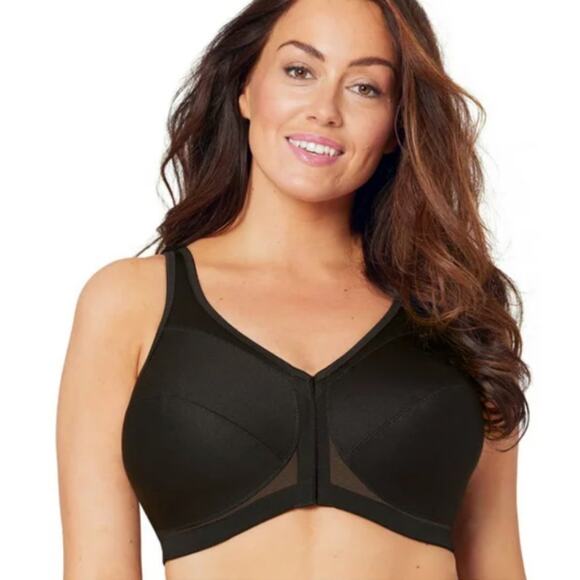 NWOT Glamorise Full Figure MagicLift Front Closure Posture Back Bra 48D - Picture 1 of 6